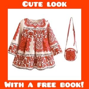 Brand New Girls Dress And Matching Purse